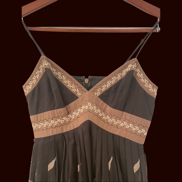 BCBGMaxAzria Cocktail Dress with Tulle Fringe 2 - Picture 3 of 5